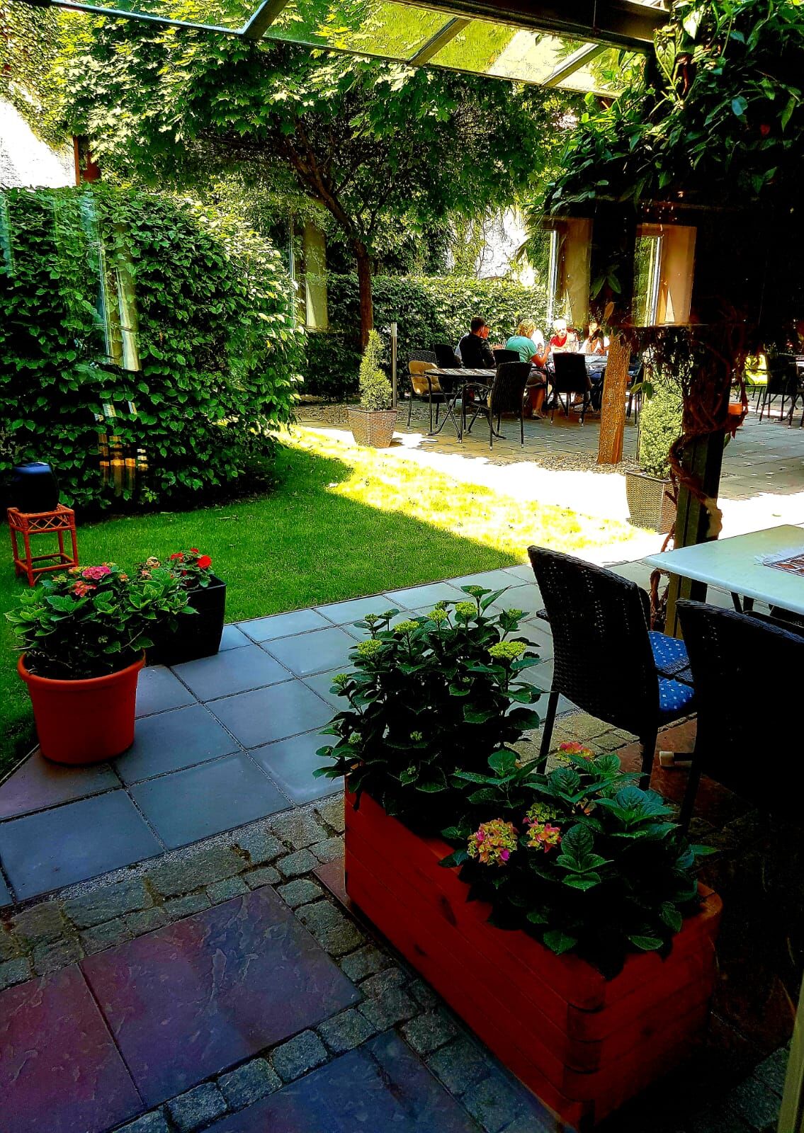 unser gemütlicher Außenbereich