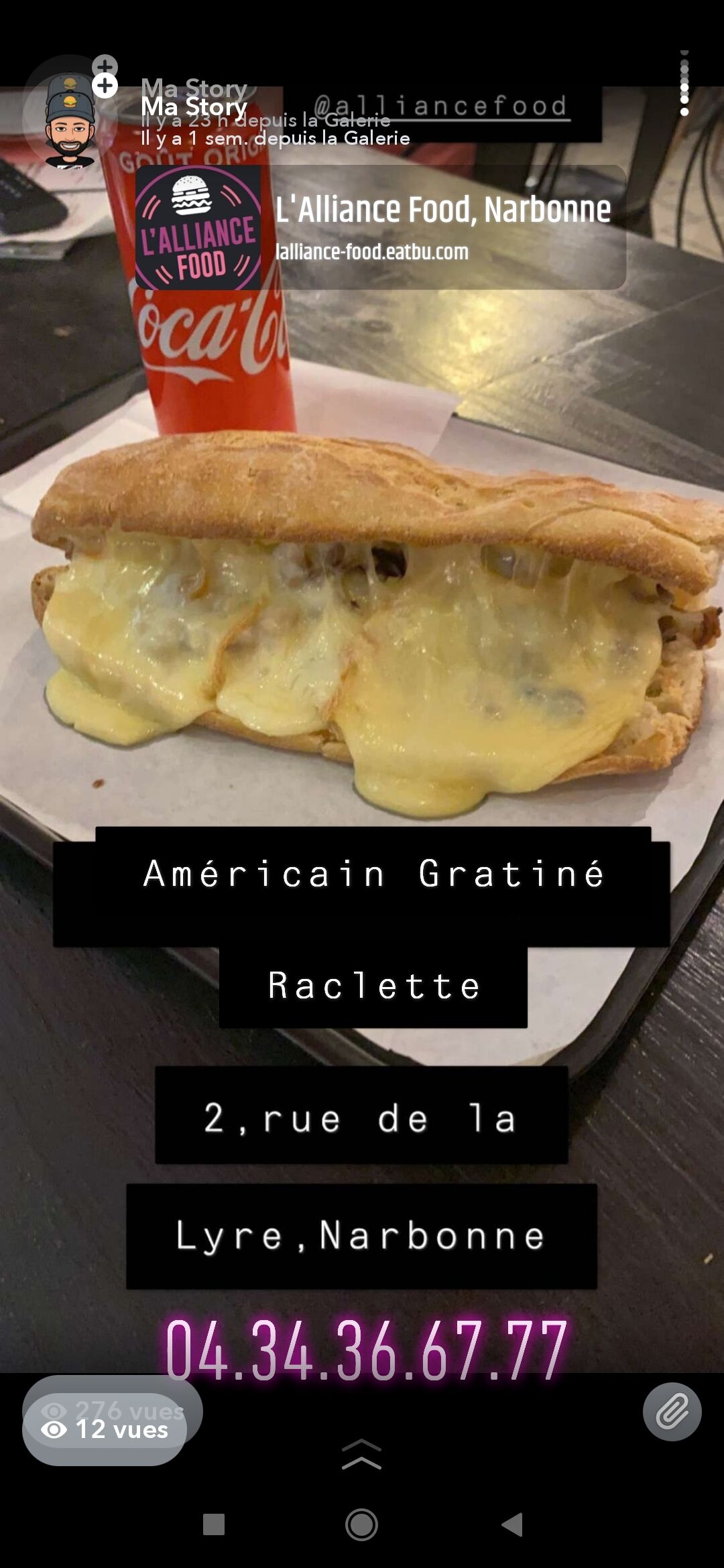 Américain Gratiné 