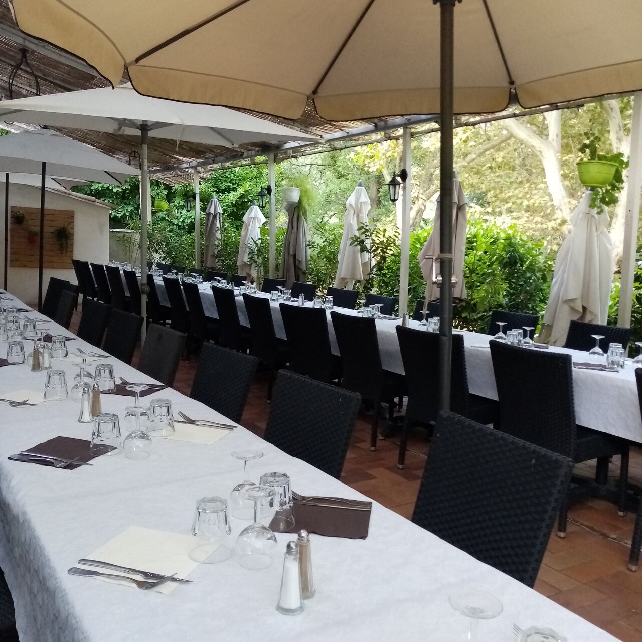 Terrasse côté parc communion