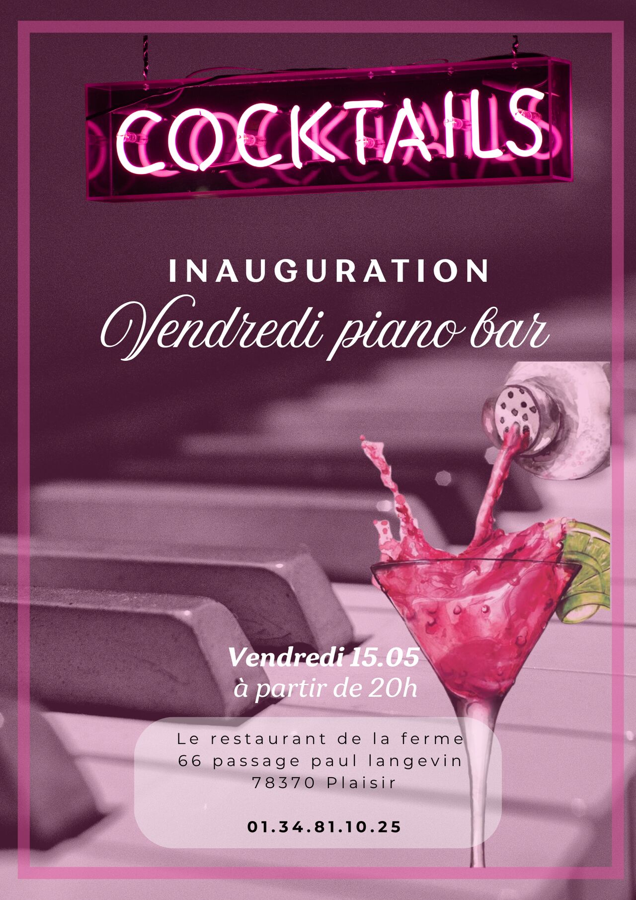 Inauguration vendredi piano-bar
