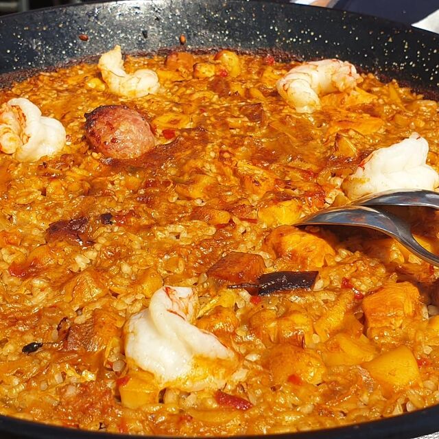 Paella cigalas