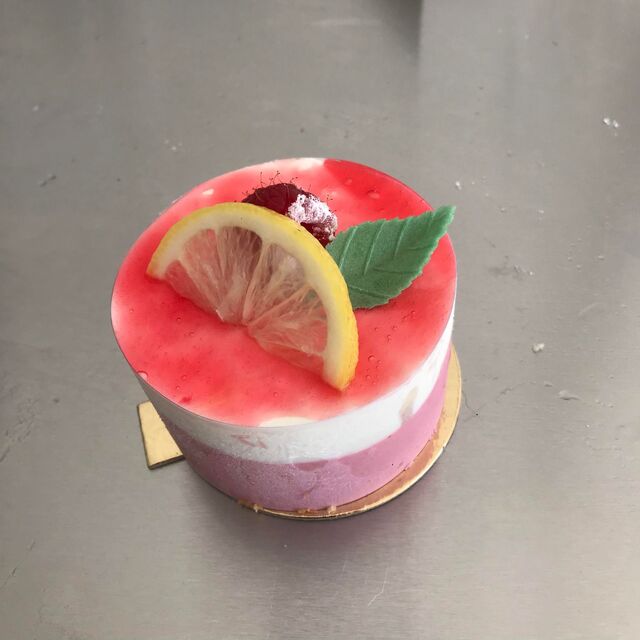 Mousse citron/framboise