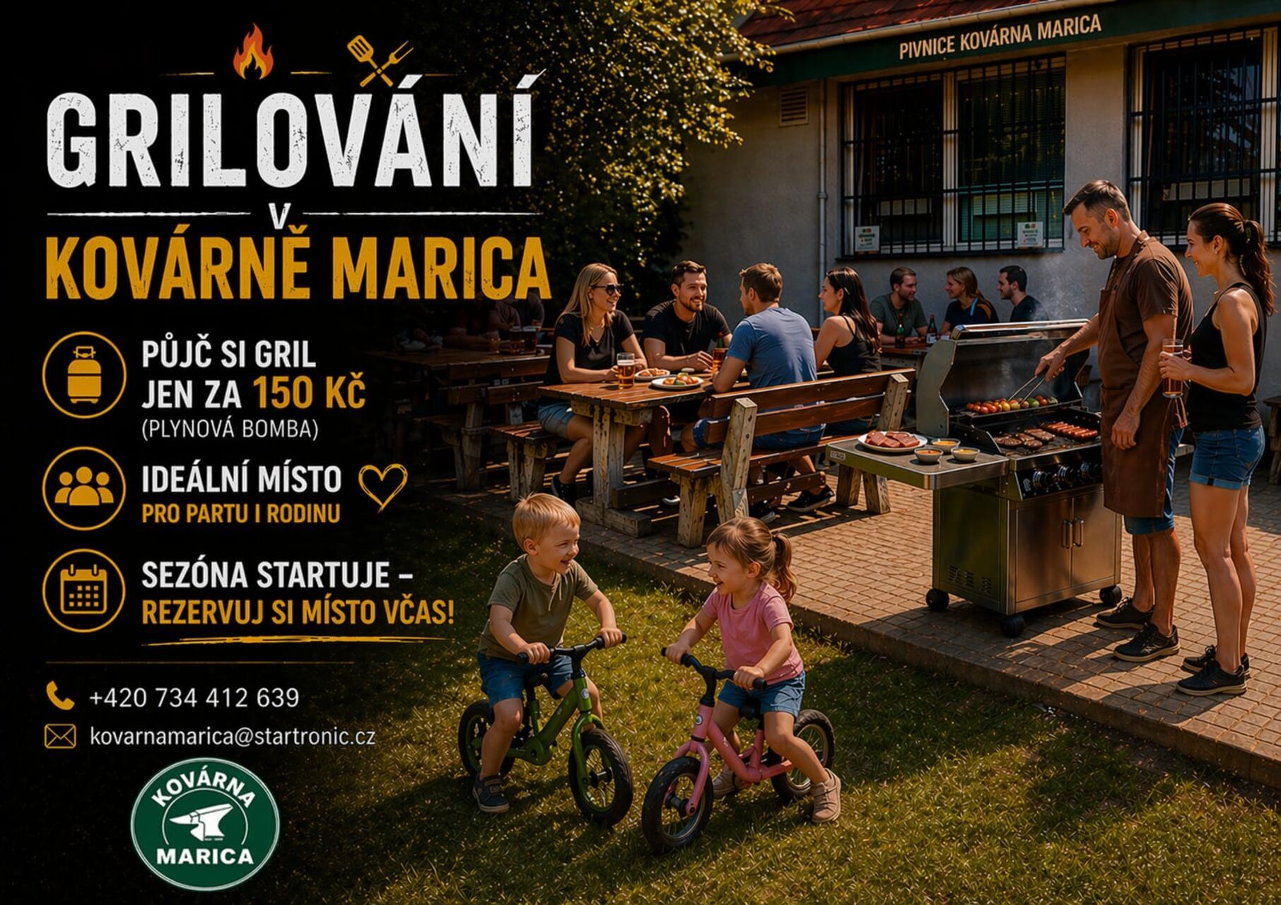 Grilování v Kovárně Marica 🔥