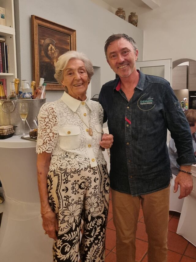 Réception assuré par le Chef pour les 100 ans de Mme M.