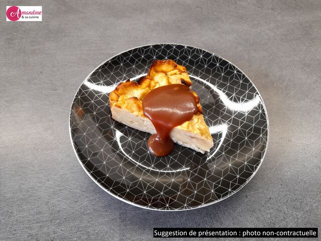 Gâteau invisible aux pommes et son caramel moelleux