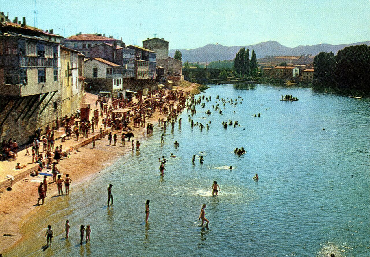 Playa en el rio Ebro