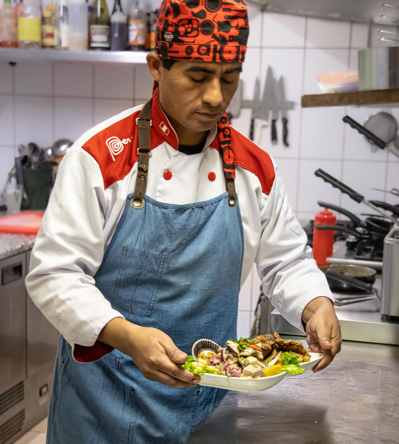 Préparation d'un ceviche