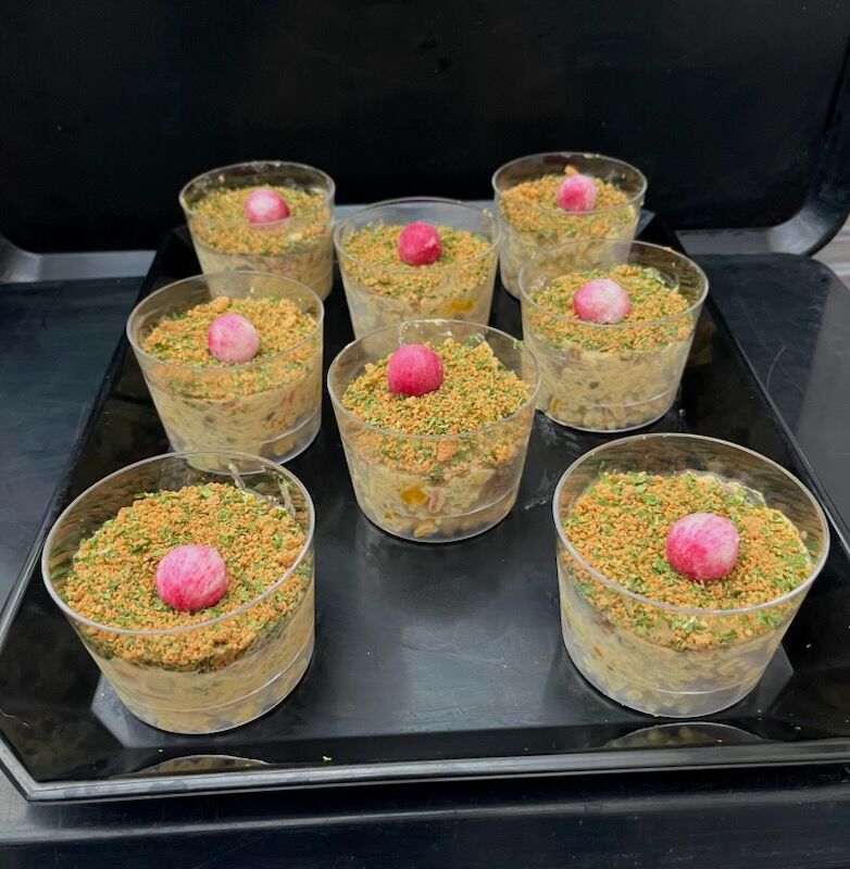 Risotto aux Champignons et Crumble aux petits légumes