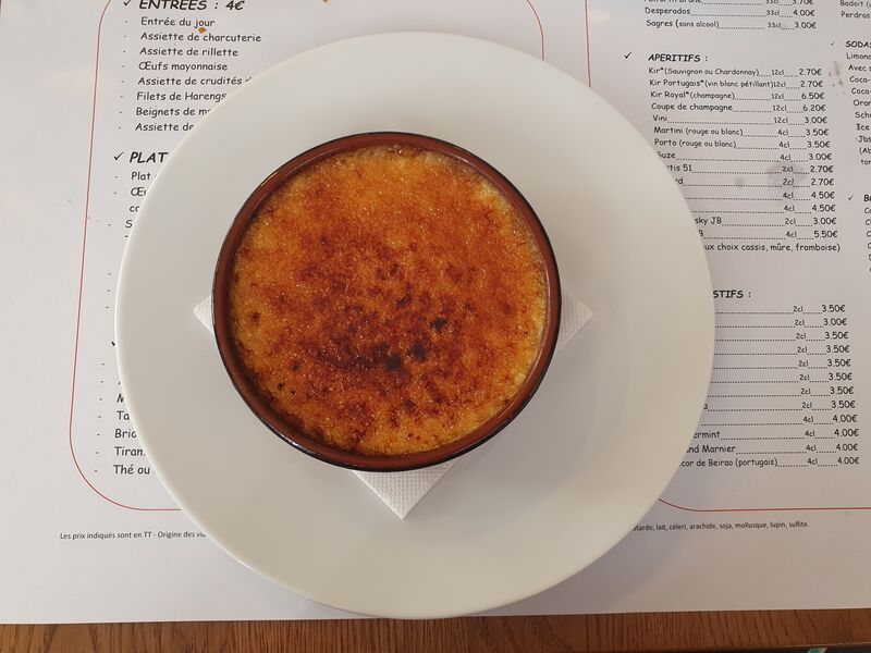 Crème brulée 
