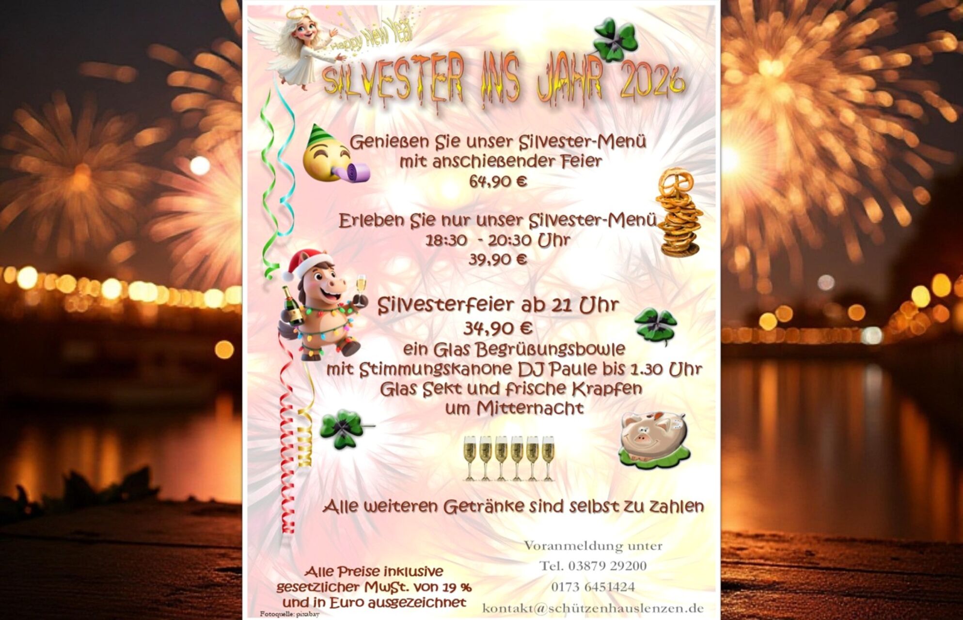 31.12.2025; 21 Uhr - Silvesterparty