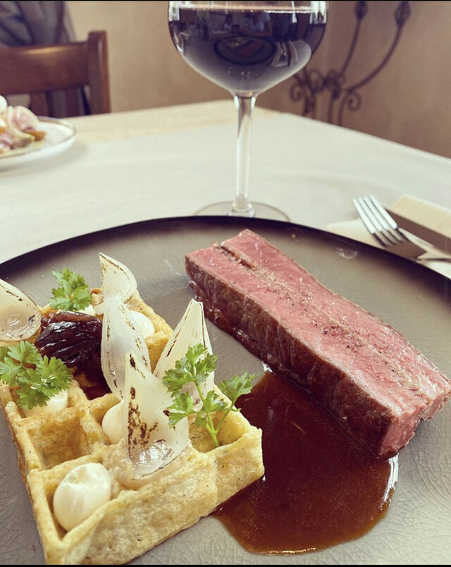 U.S. Prime Beef Entrecote | Zwiebel | Kartoffel - Waffel 