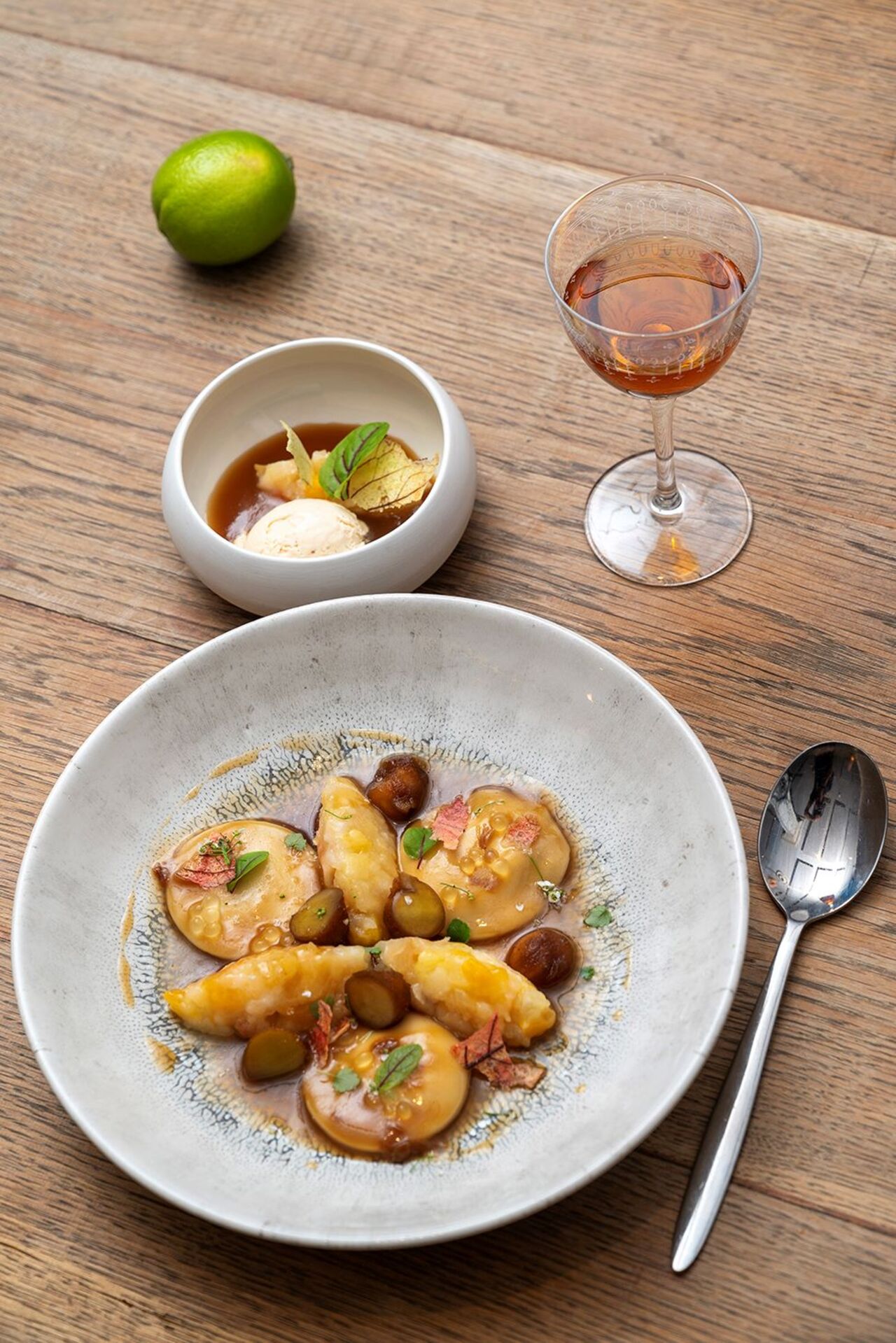 Une partie sucrée fidèle à l'univers du chef Gilles Hémart