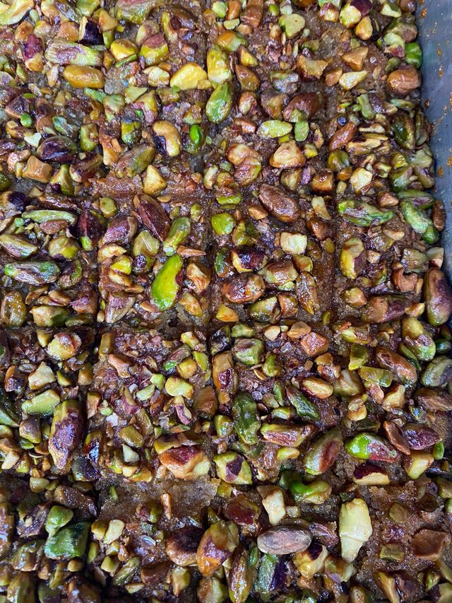 ?Östliches Harissa (Süßigkeiten) mit Pistazie?