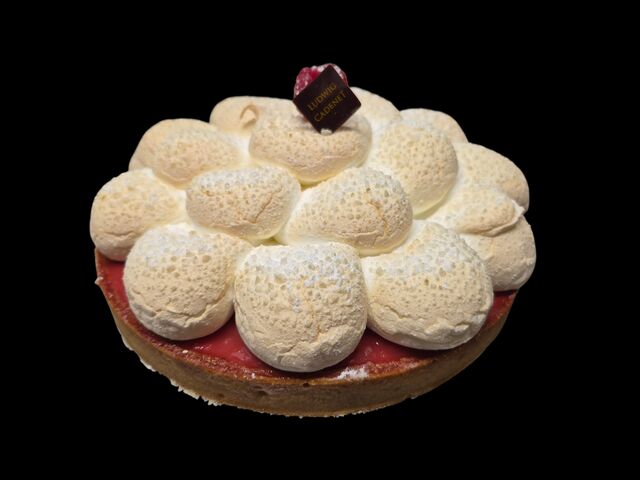 tarte soufflé rhubarbe framboise