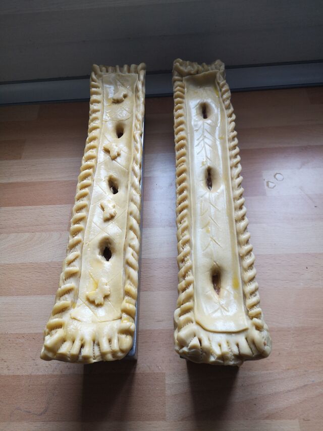 Pâté croûte avant cuisson