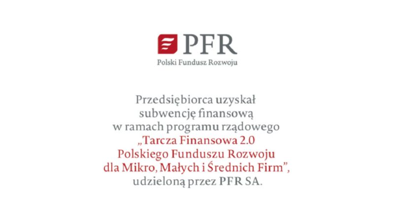 Przetrwaliśmy dzięki wsparciu z PFR,