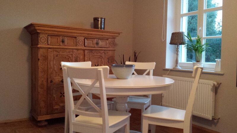 Essecke im Wohnzimmer