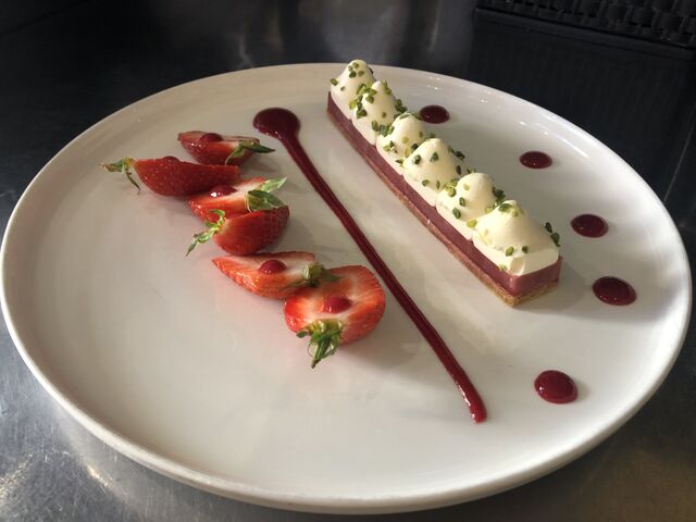 Sablé glacé fraise bergamote