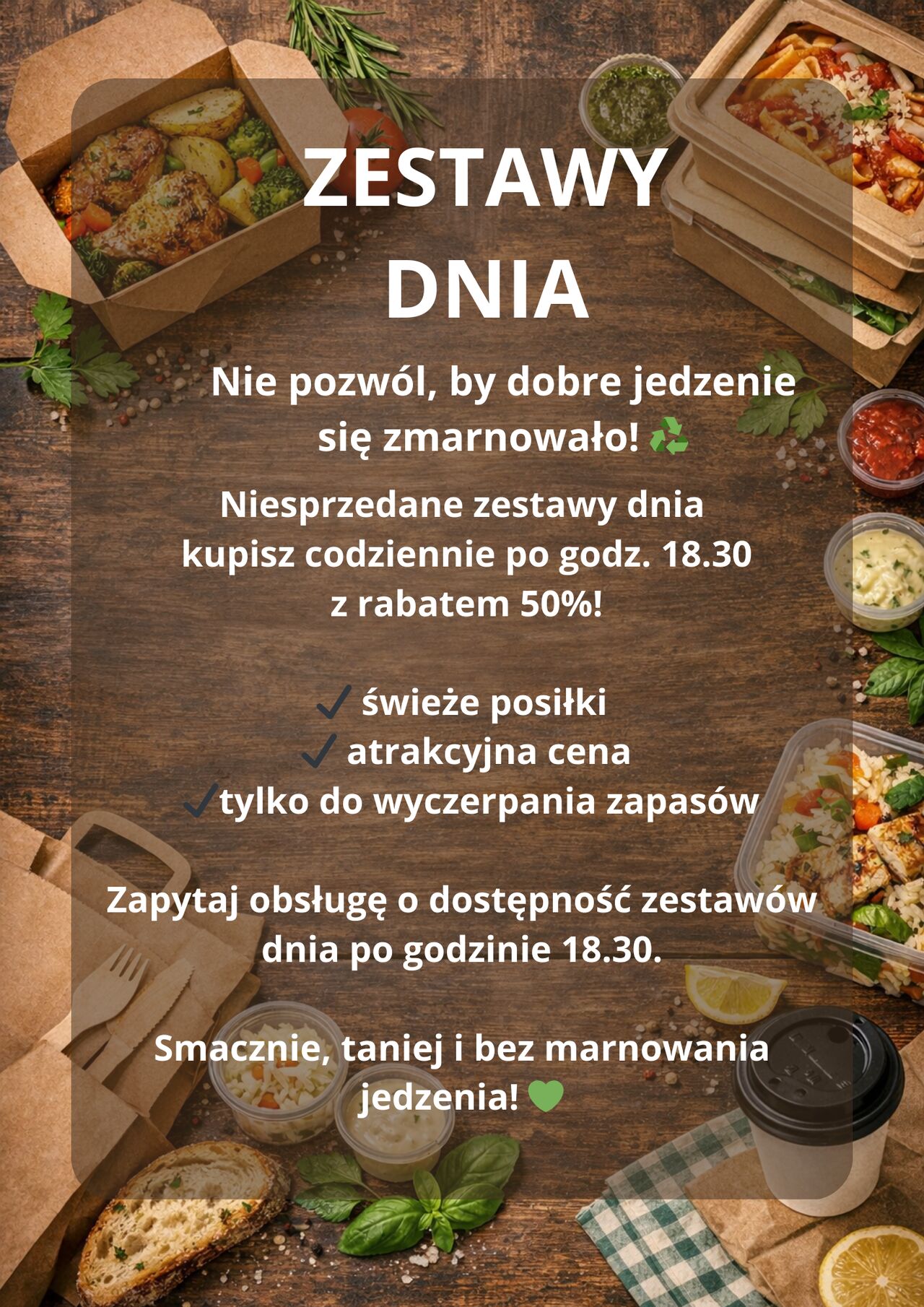 Zestawy dnia z rabatem