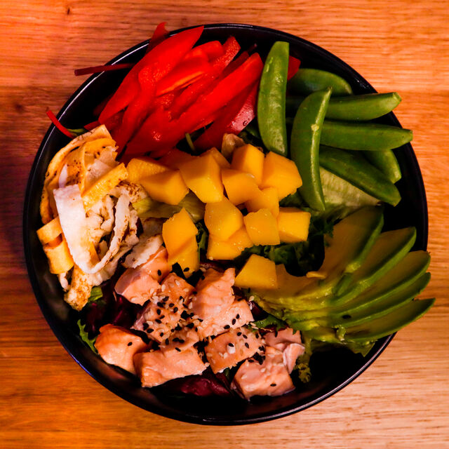 BOWL ŁOSOŚ TERIYAKI