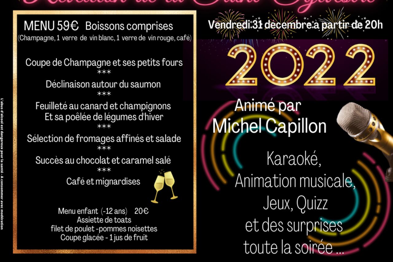 Réveillon de la Saint-Sylvestre - Vendredi 31/12/2021 à 20h