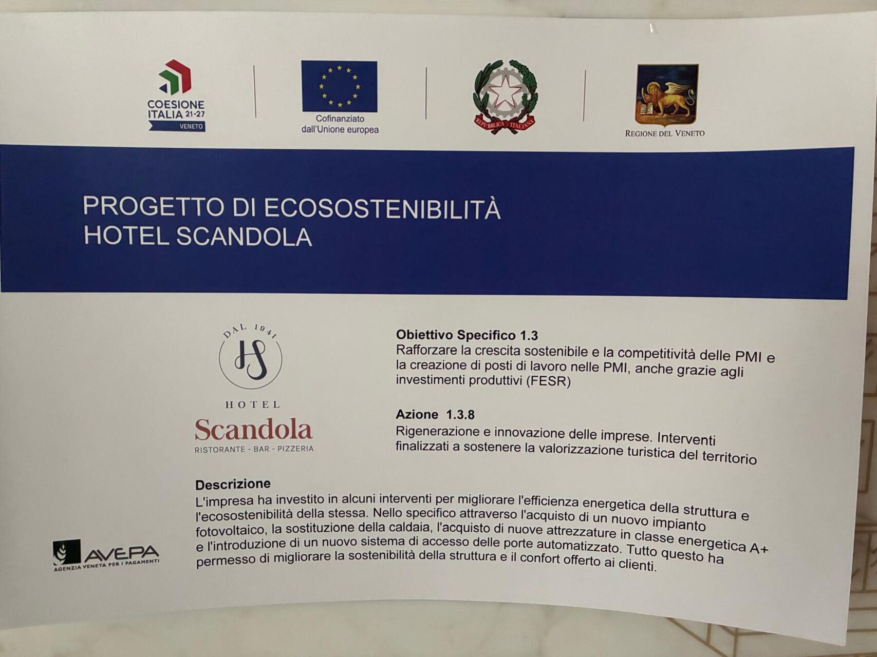 🌿 Progetto di Ecosostenibilità Hotel Scandola: Efficienza Energetica e Comfort per un Futuro Green 🌞♻️