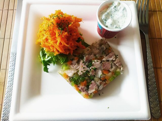 preskopf maison,fromage blanc aux herbes.