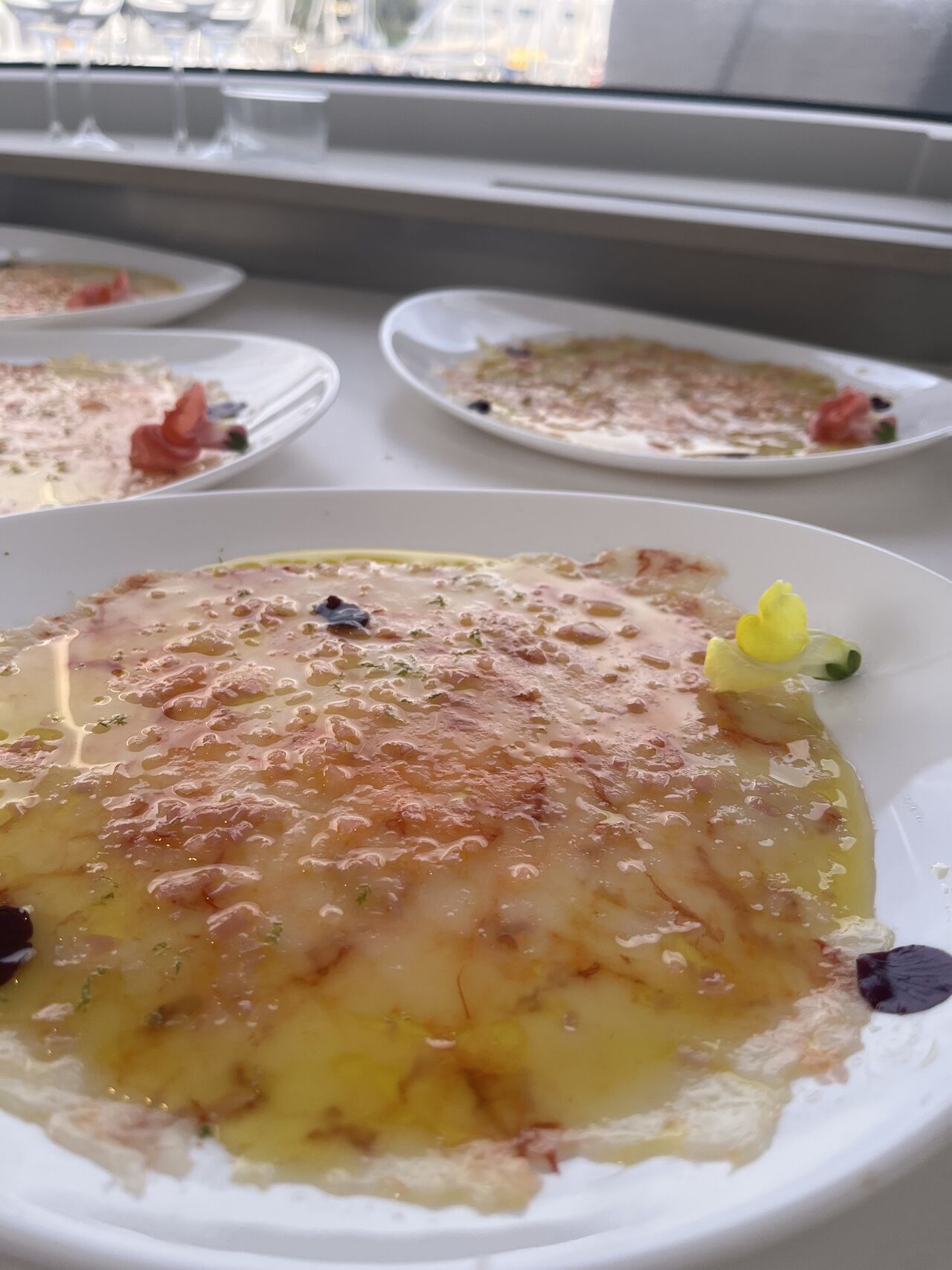 Le carpaccio de gambas