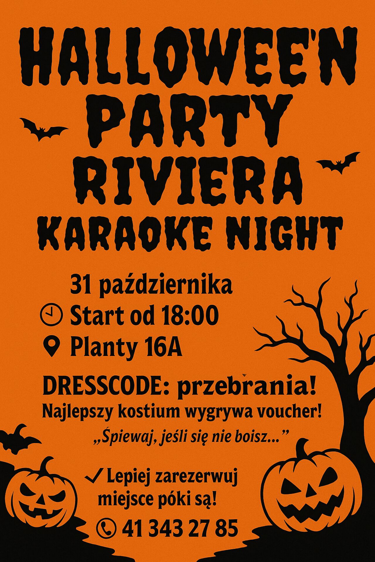 Halloween Party Riviera – Karaoke Night!
