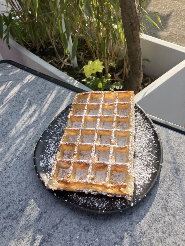 Gaufre de Bruxelle au sucre glace 