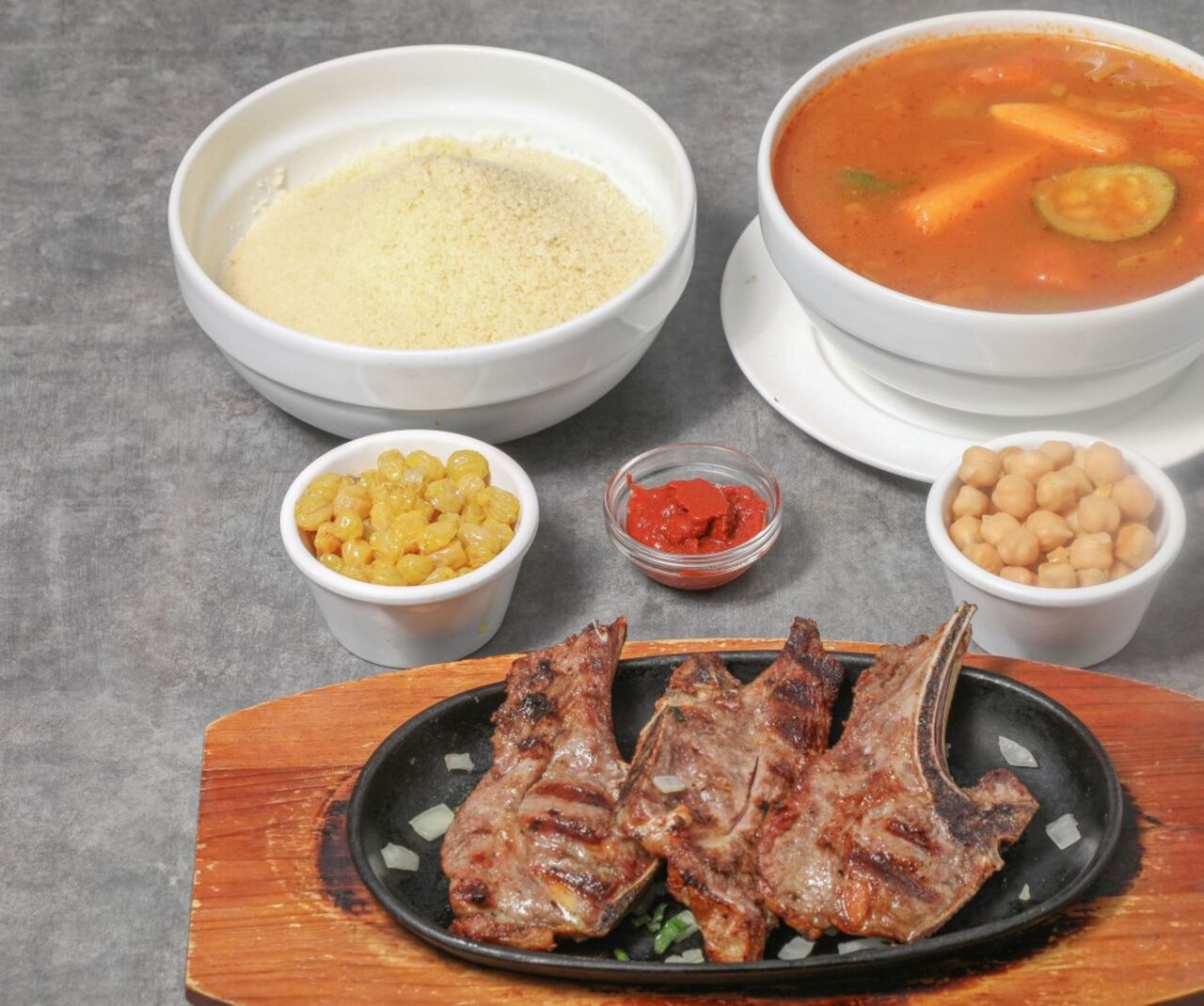 Couscous cote d'agneau