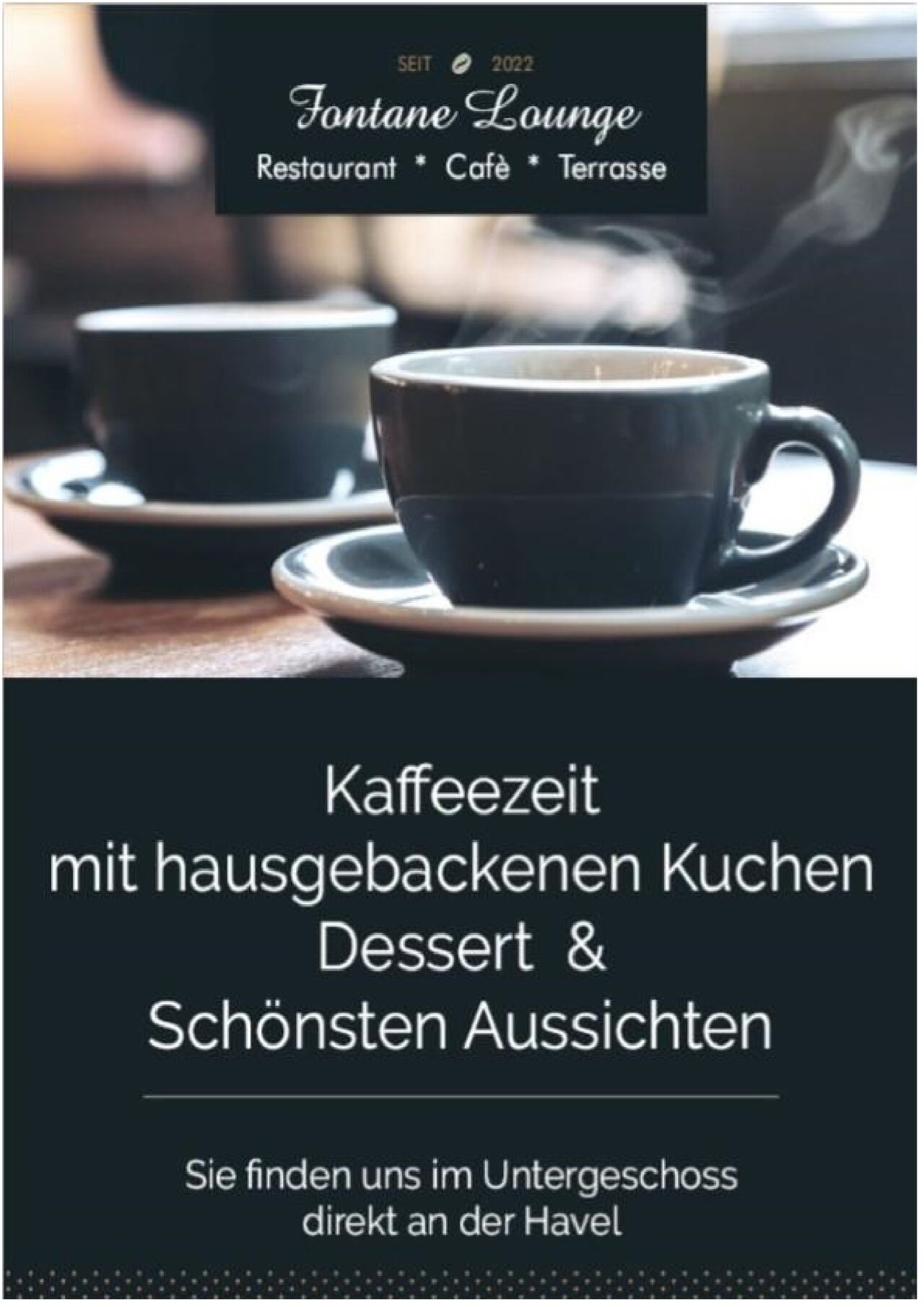 Kaffeezeit im Restaurant Fontane Lounge