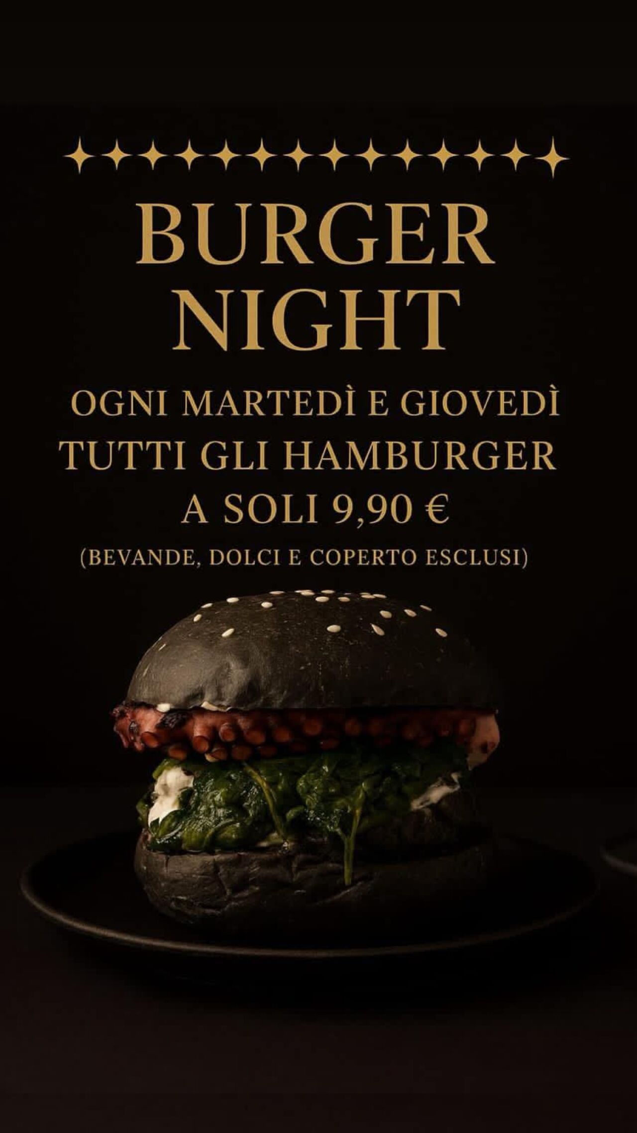 PROMOZIONE HAMBURGHER EURO 9,90!!!