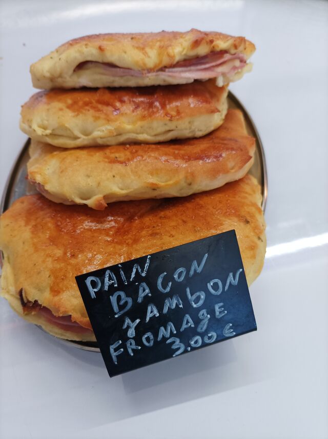 Pas un bacon jambon fromage 3,80€