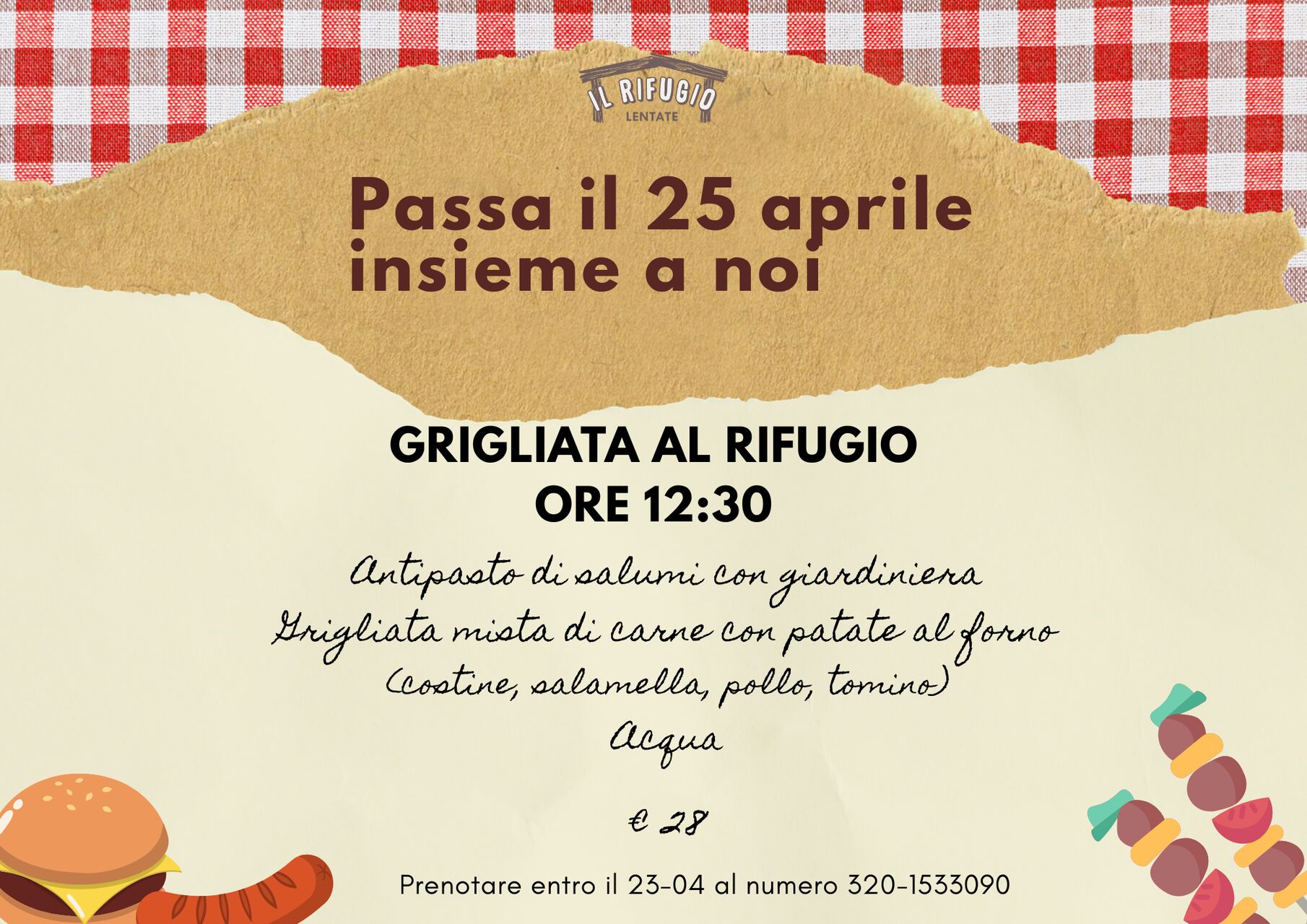GRIGLIATA 25 APRILE