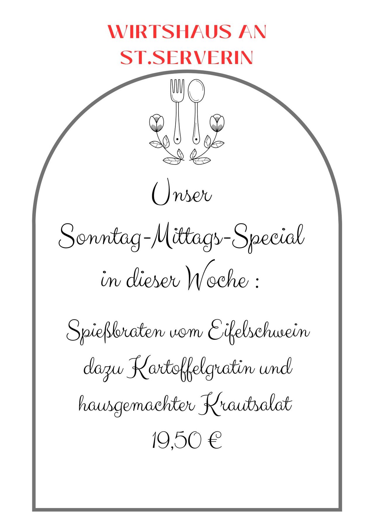 Sonntag Mittag Special!