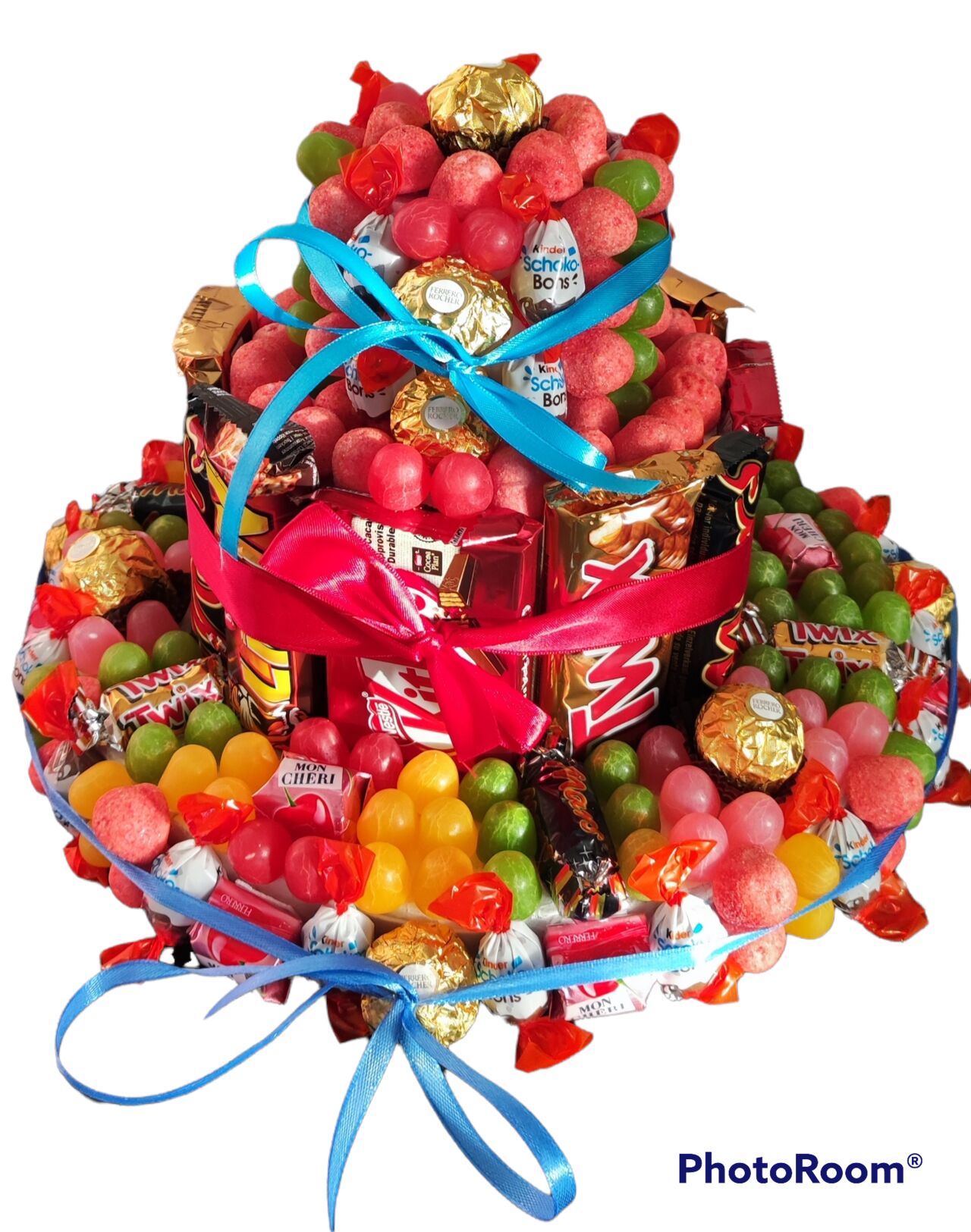 Gâteau de bonbons et chocolats 