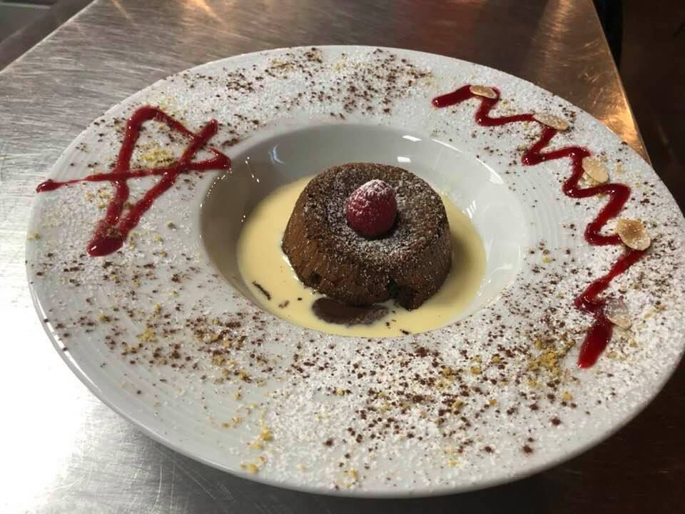 Fondant au chocolat coeur coulant, servi chaud