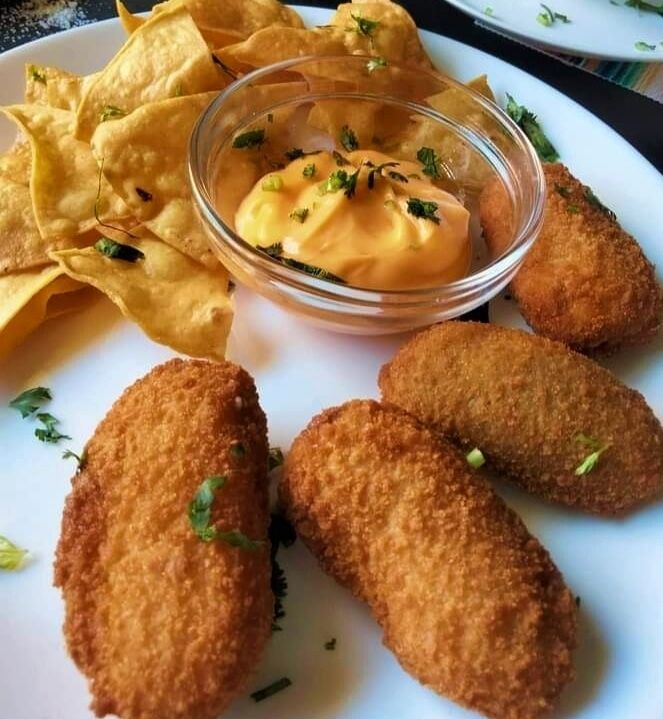 Croquetes de jalapenos+ cheddar 🤤