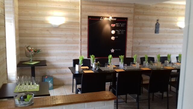 La salle de restaurant privatisable : de 10 à 24 personnes