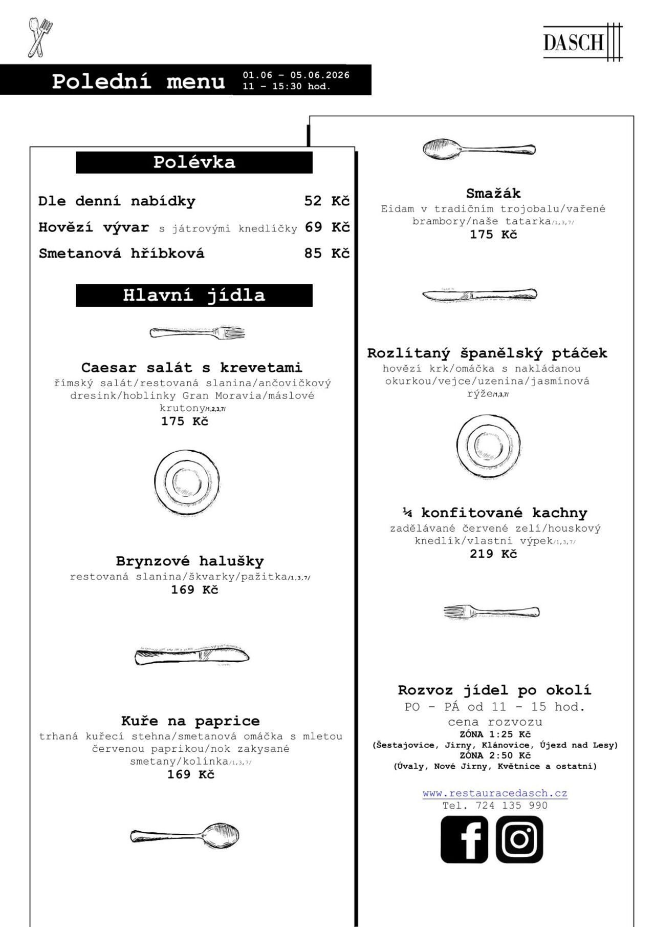 Polední menu
