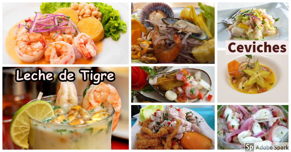 Ceviches mas de 10 variedades!