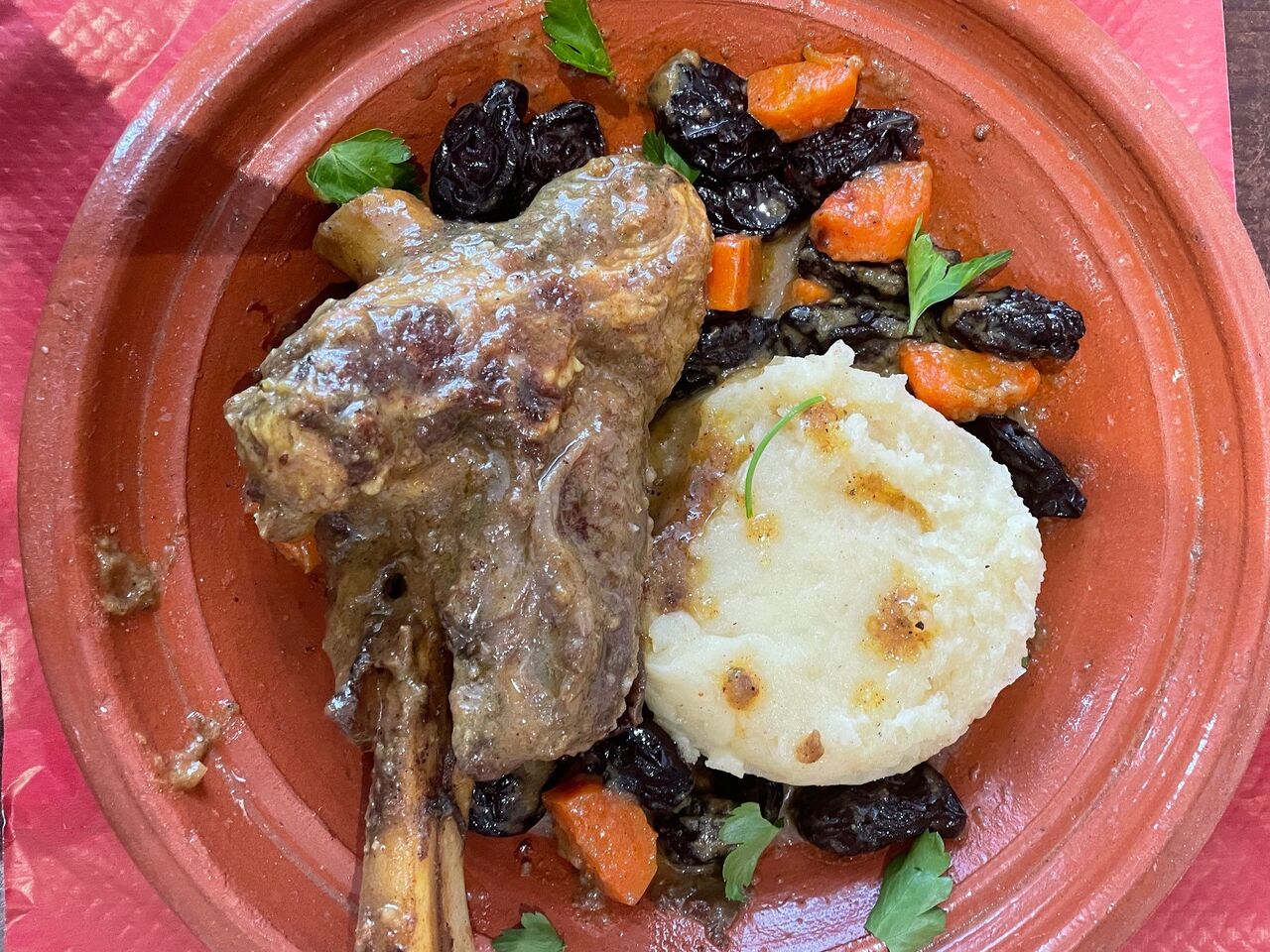 Tajine d'agneau 16€