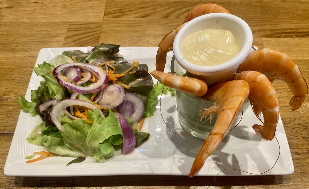 Bouquet de crevettes roses