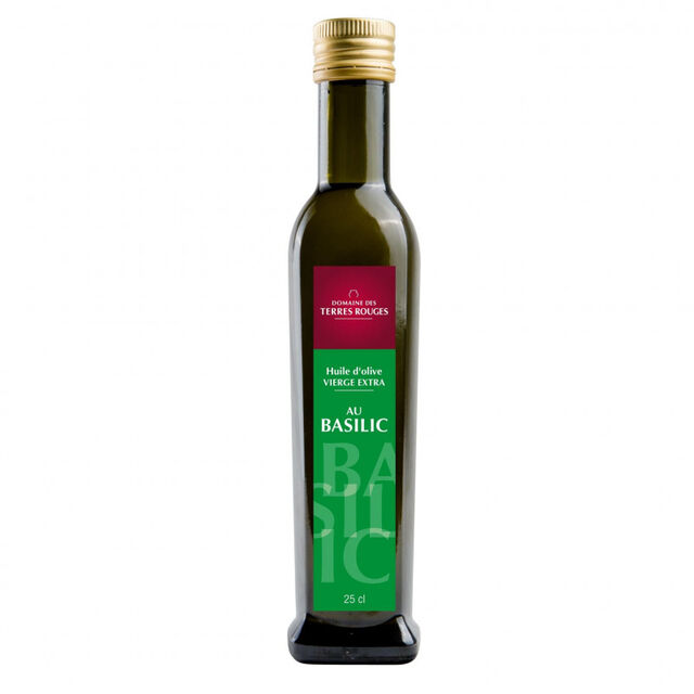 Huile d'olive au basilic - 25cl - 12,79€
