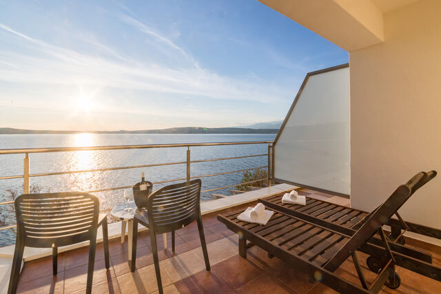 Terrace from sea view apartment