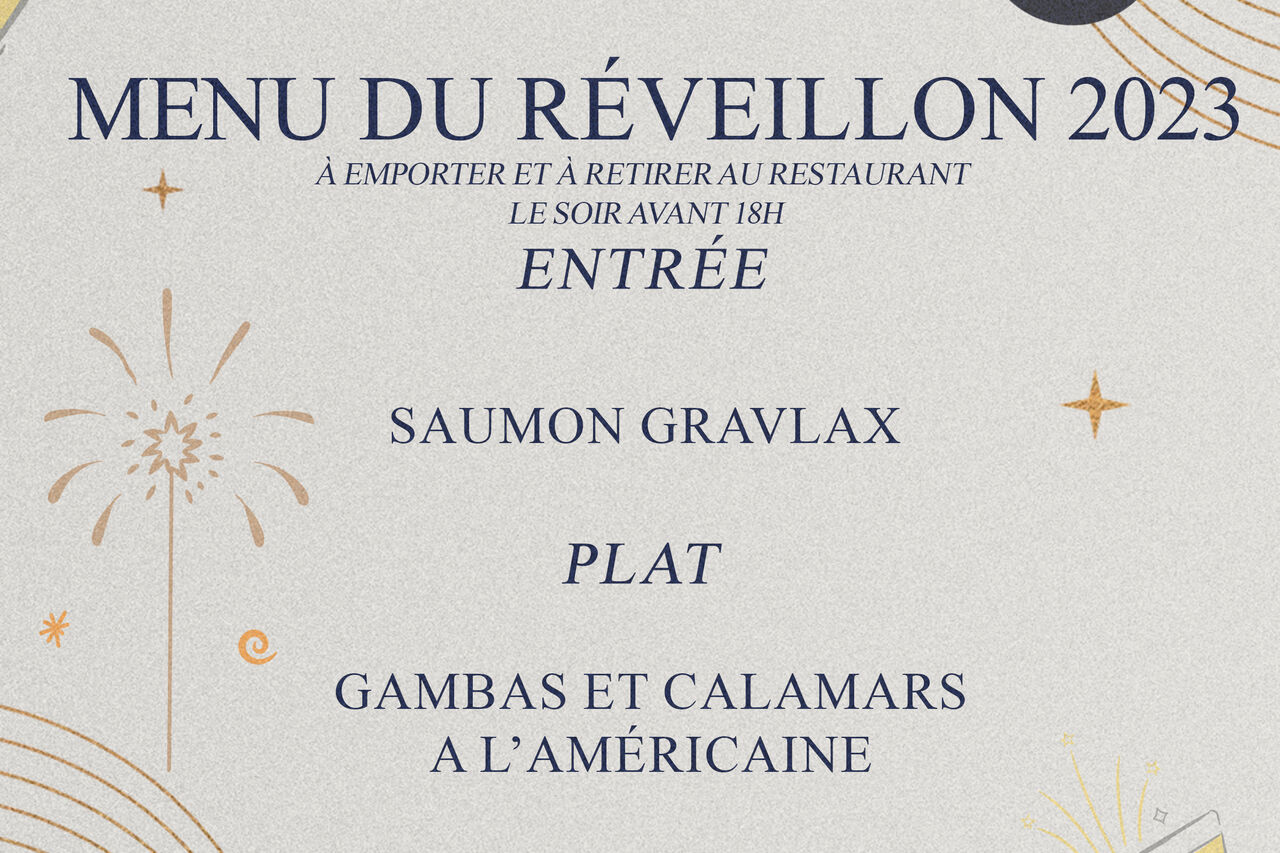 menu du reveillon