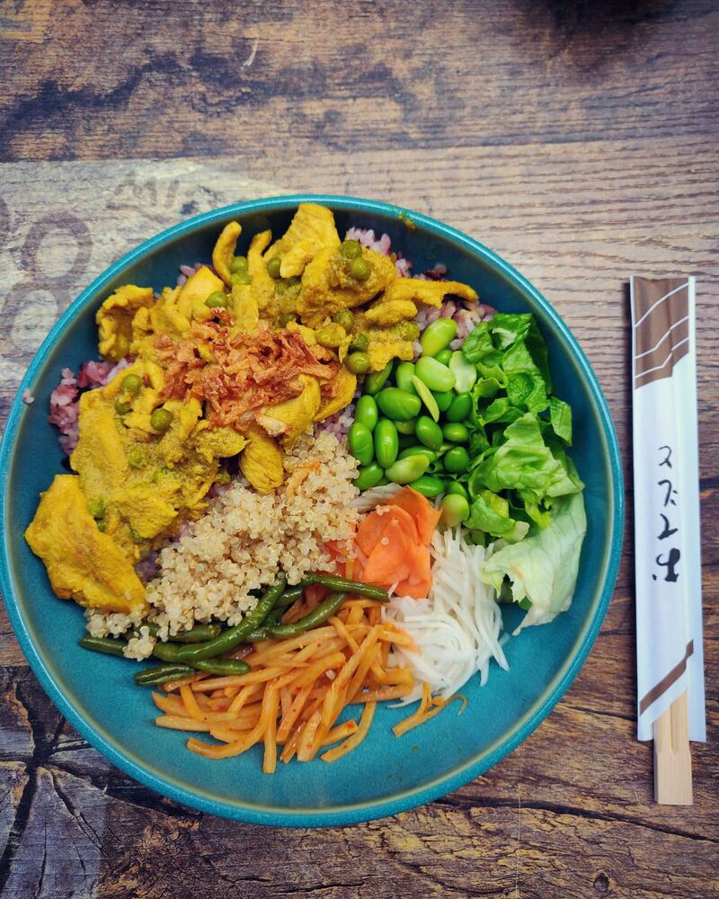 Rice box Curry de poulet au lait de coco