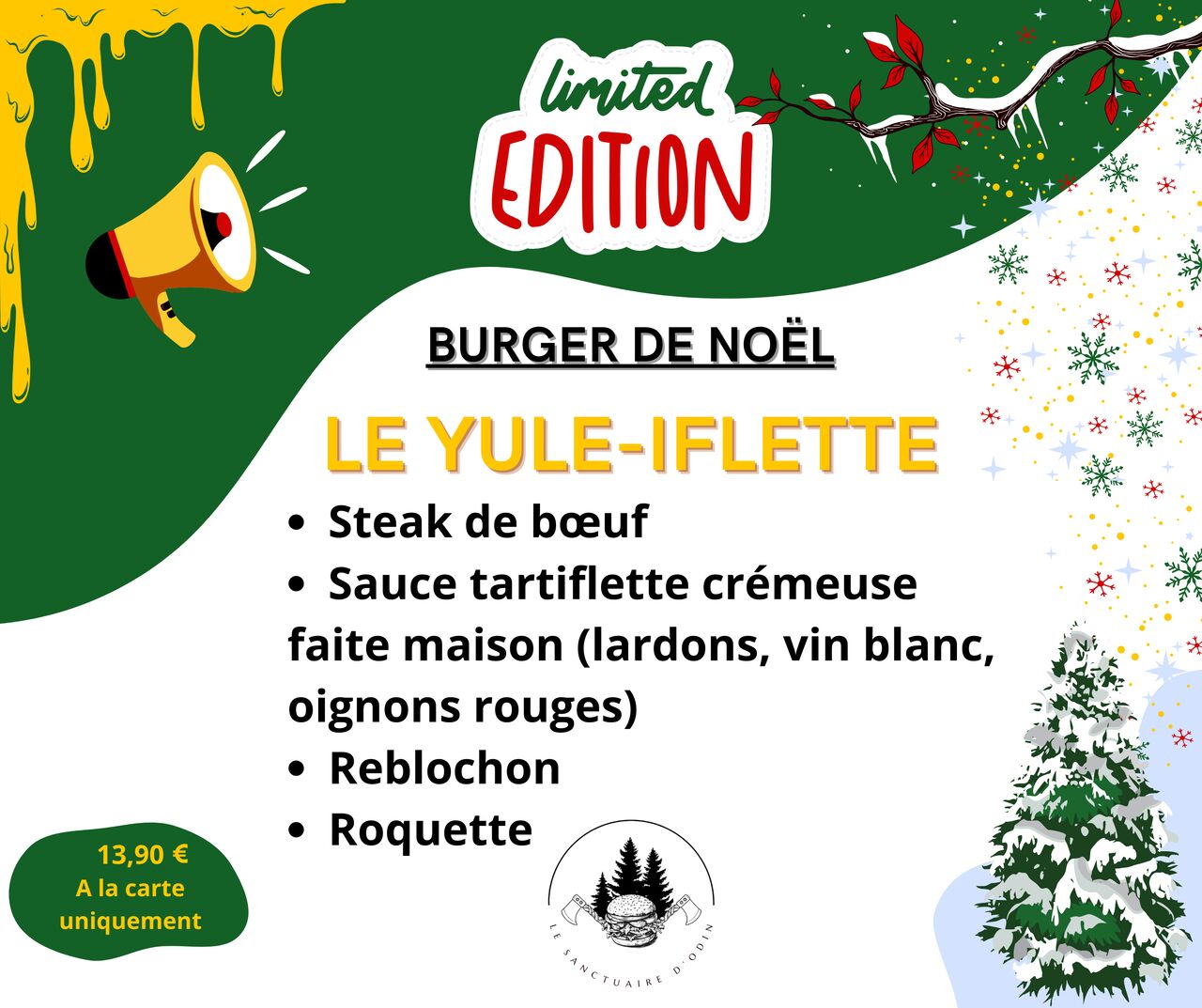 BURGER DE L'HIVER - toujours disponible !