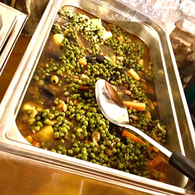 Chaffing Dish des légumes du tajine poulet aux olives